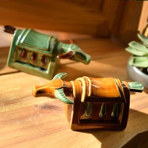 Tượng gốm trâu Mõ